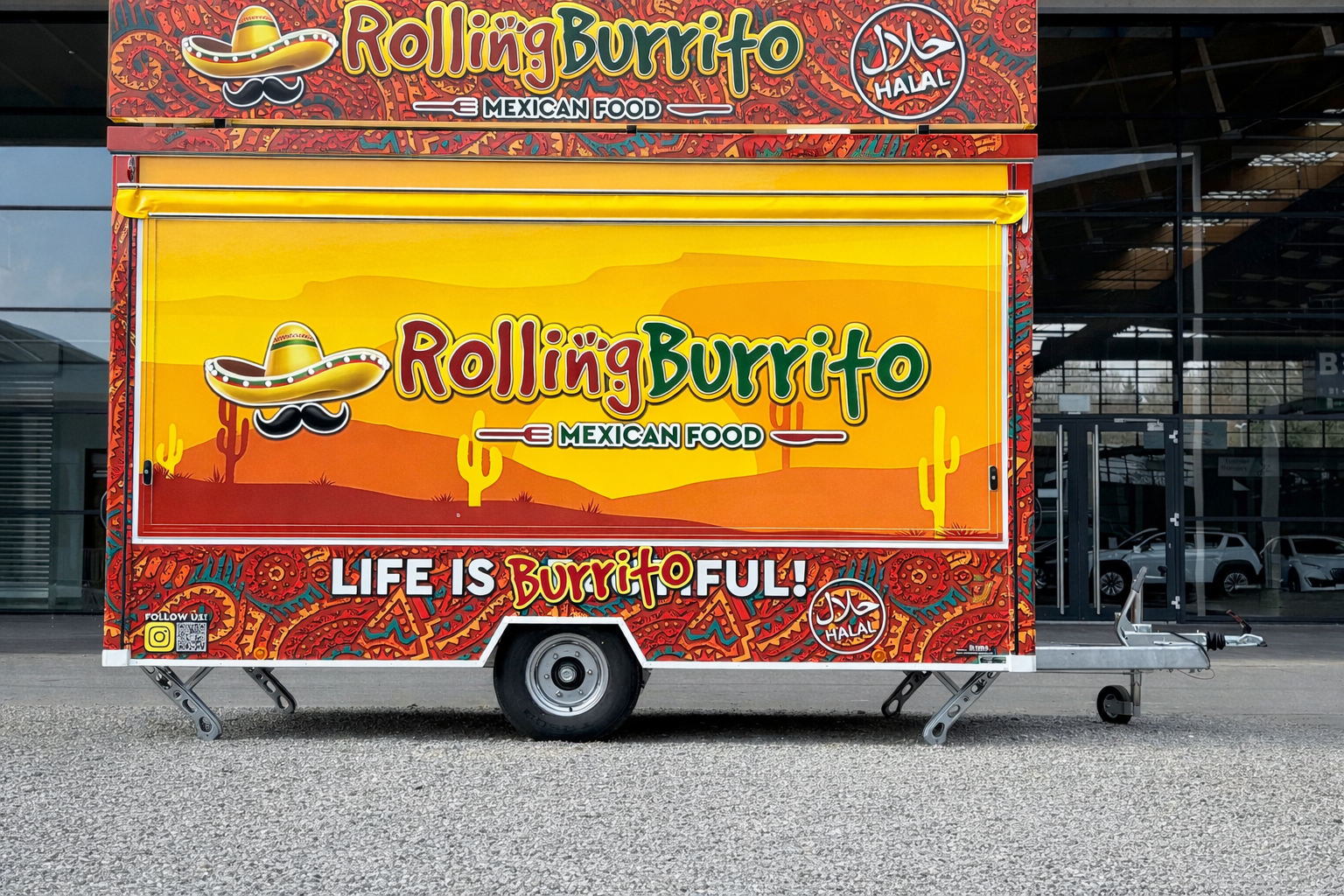 Neuer Food Anhaenger Von Rolling Burrito Foodtruck Ravensburg